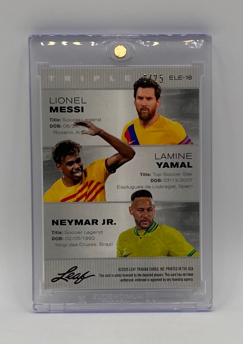 Lionel Messi, Lamine Yamal & Neymar Jr. Silver Wave /25 - 2