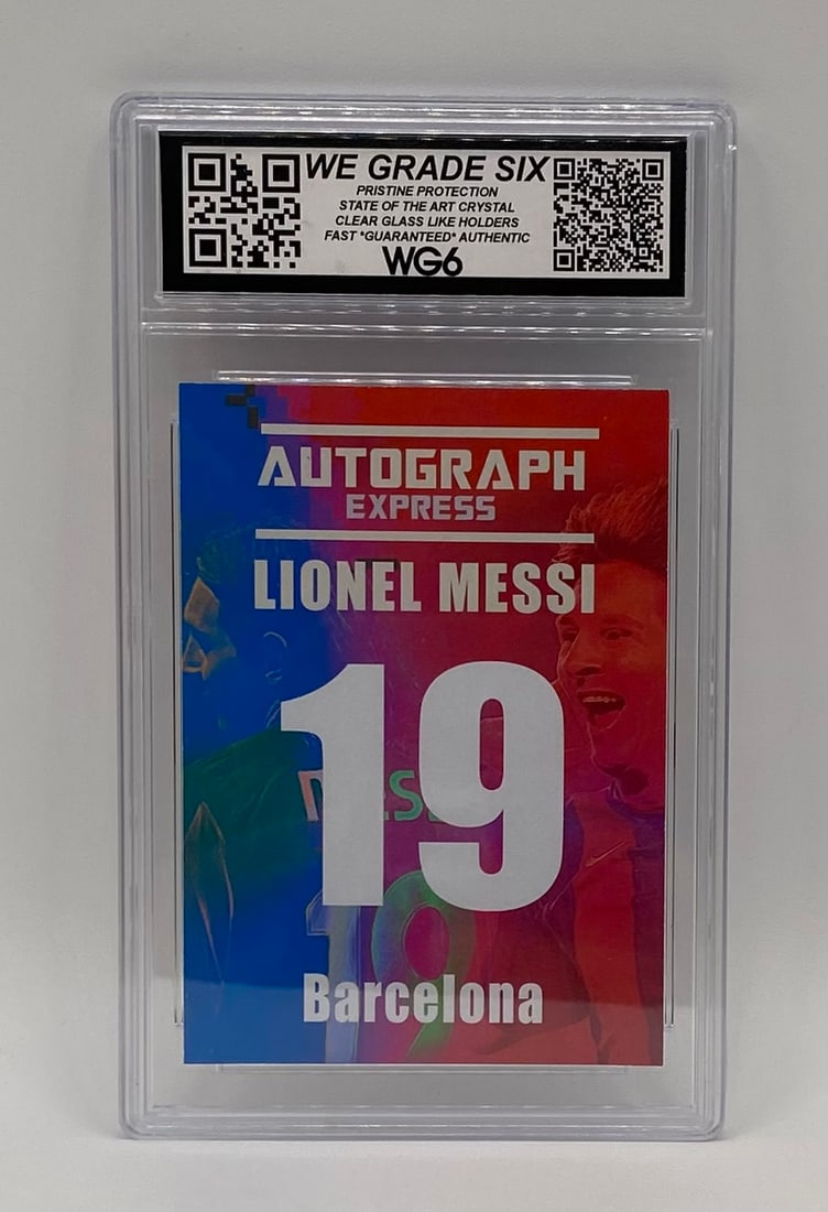 Lionel Messi ACEO Rookie Card Facsimile Auto WG6 10 - 2