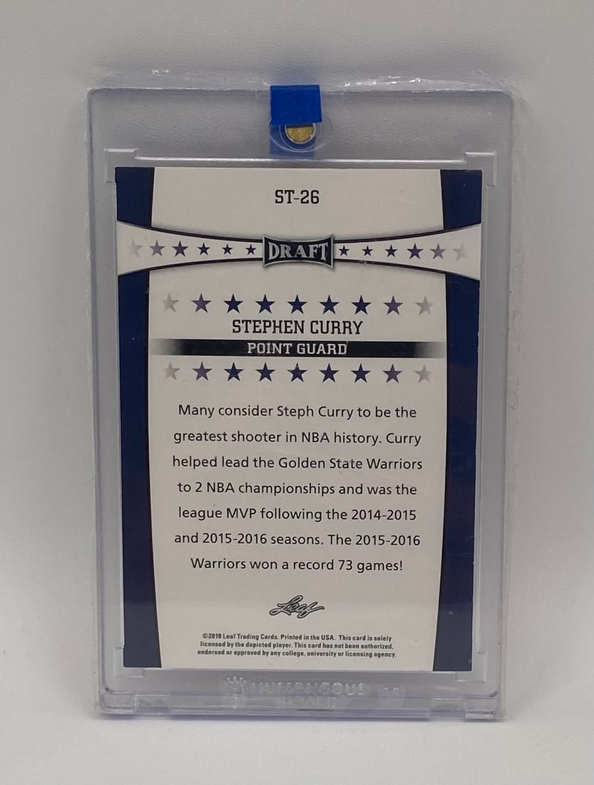 Stephen Curry Card Numbered /5 - 2