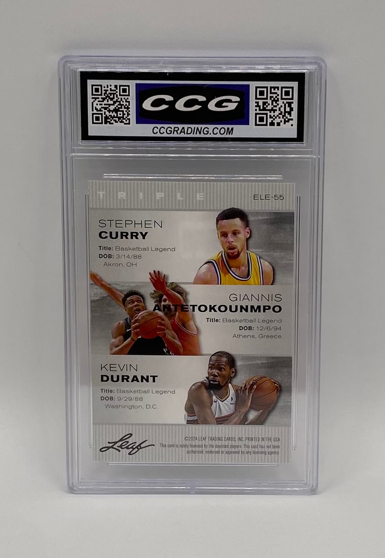 Stephen Curry, Giannis Antetokounmpo, Kevin Durant Card - 2