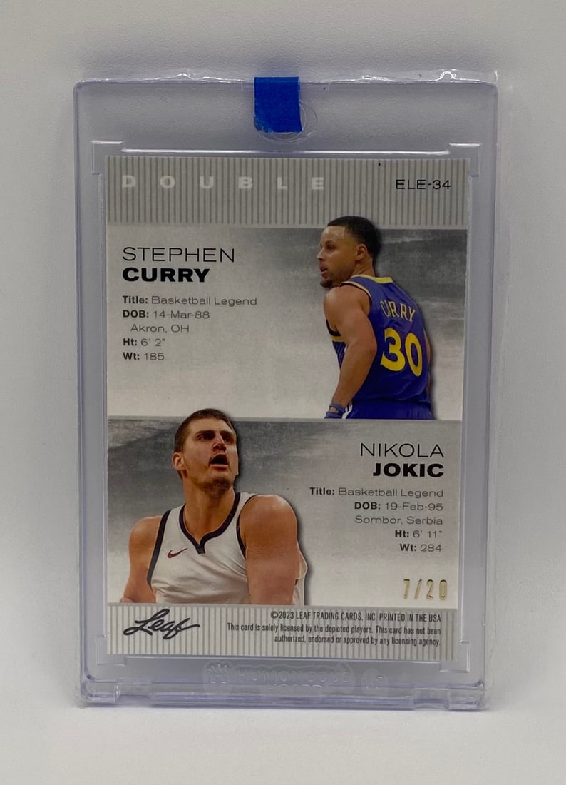 Stephen Curry & Nikola Jokic Dual-Sided Shimmer /20 - 2
