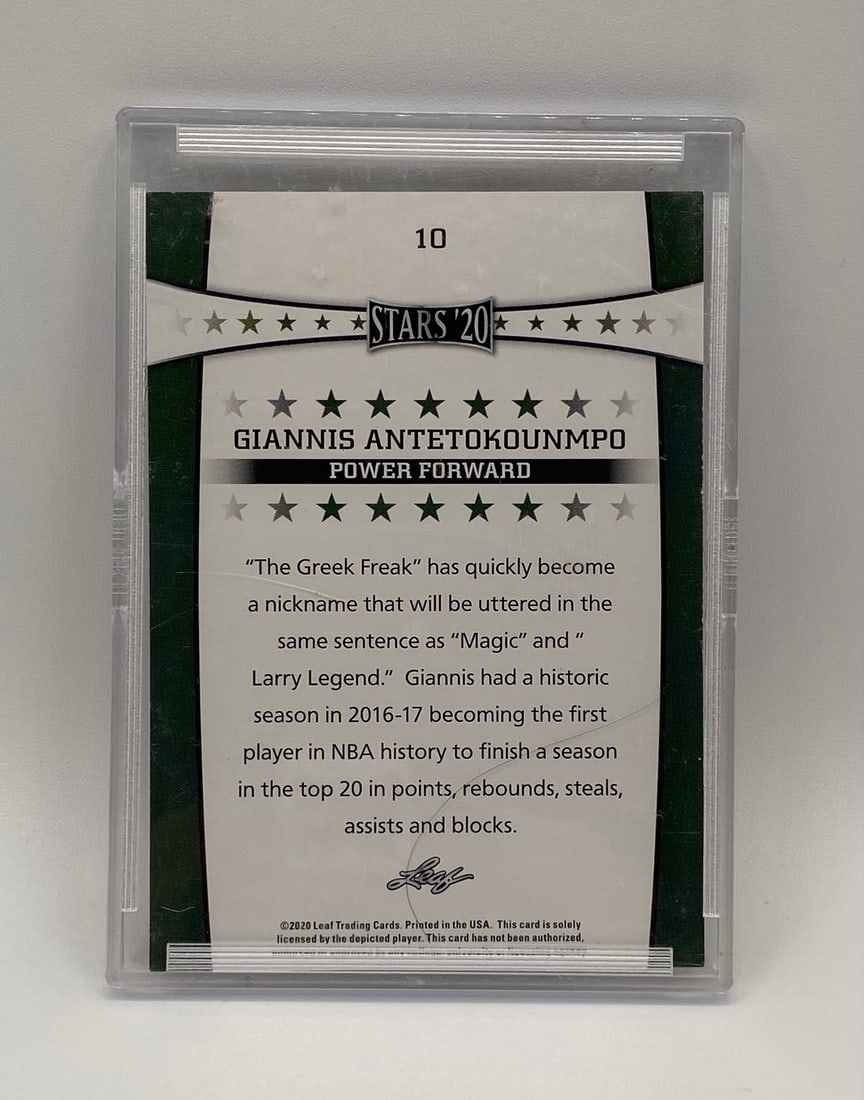 Giannis Antetokounmpo Gold Parallel Insert /25 - 2