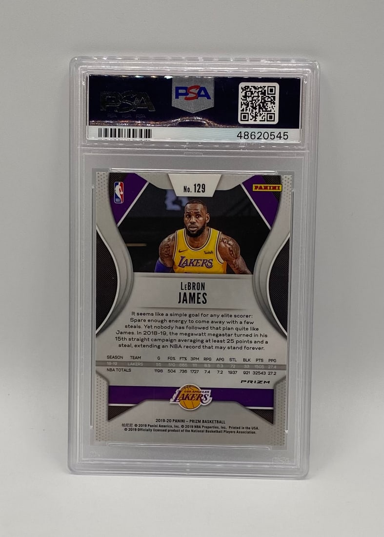 2019 Panini Prizm LeBron James Silver Prizm PSA 10 - 2