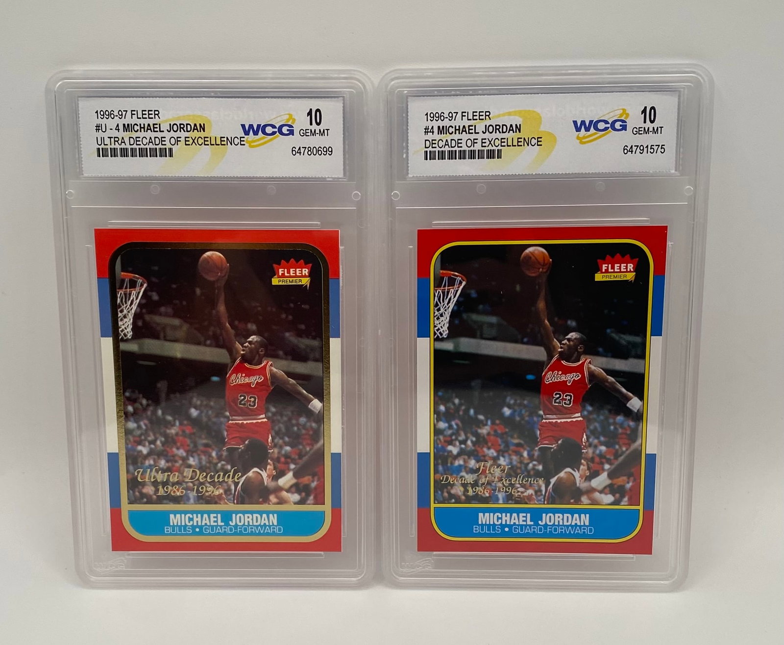 1996-97 Fleer Michael Jordan Decade of Excellence & Fleer Premier (1 of 2)