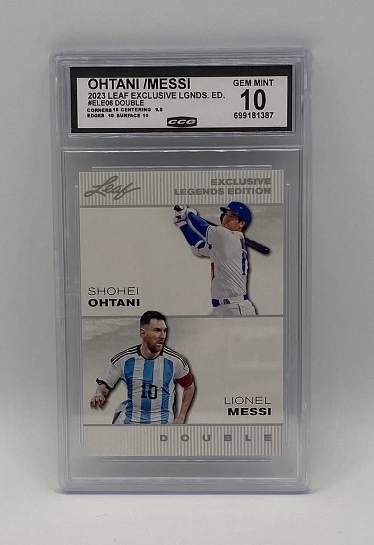 2023 Leaf Exclusive Legends Edition Shohei Ohtani & Lionel Messi Double (1 of 2)