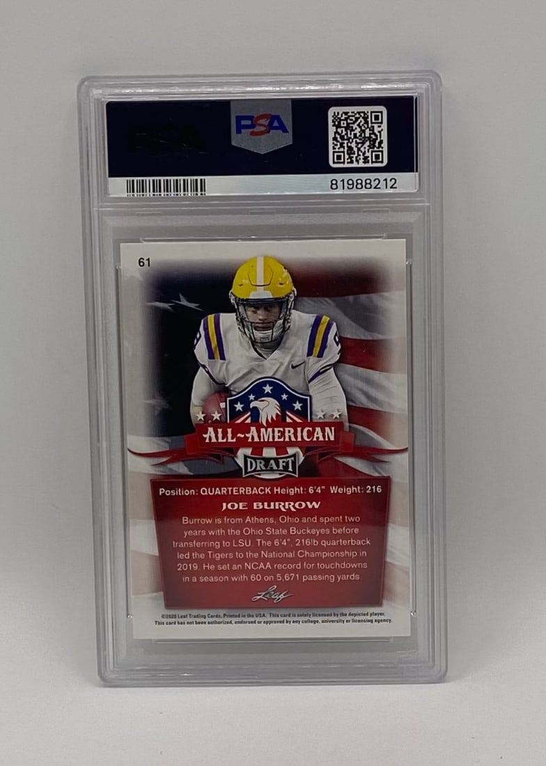 Joe Burrow Gold Rookie Card - 2