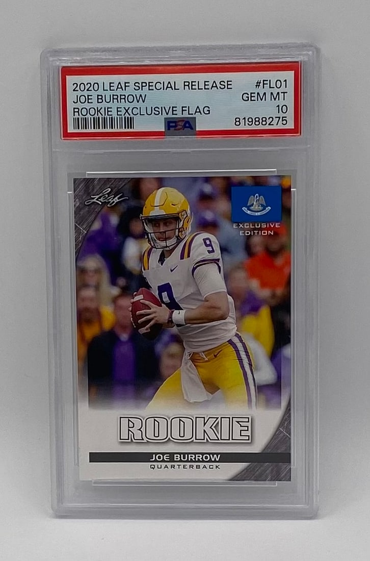 2020 Leaf Special Release Joe Burrow Rookie Exclusive Flag (1 of 2)