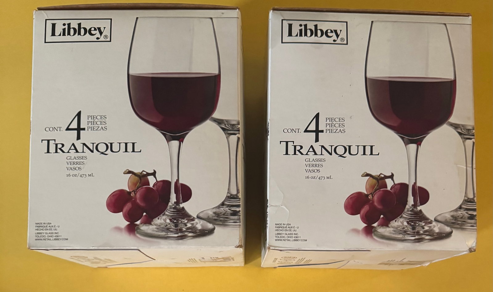 Libbey "Tranquil" 16 oz White Wine Glasses - Set of 8: Libbey "Tranquil" 16 oz White Wine Glasses - Set of 8