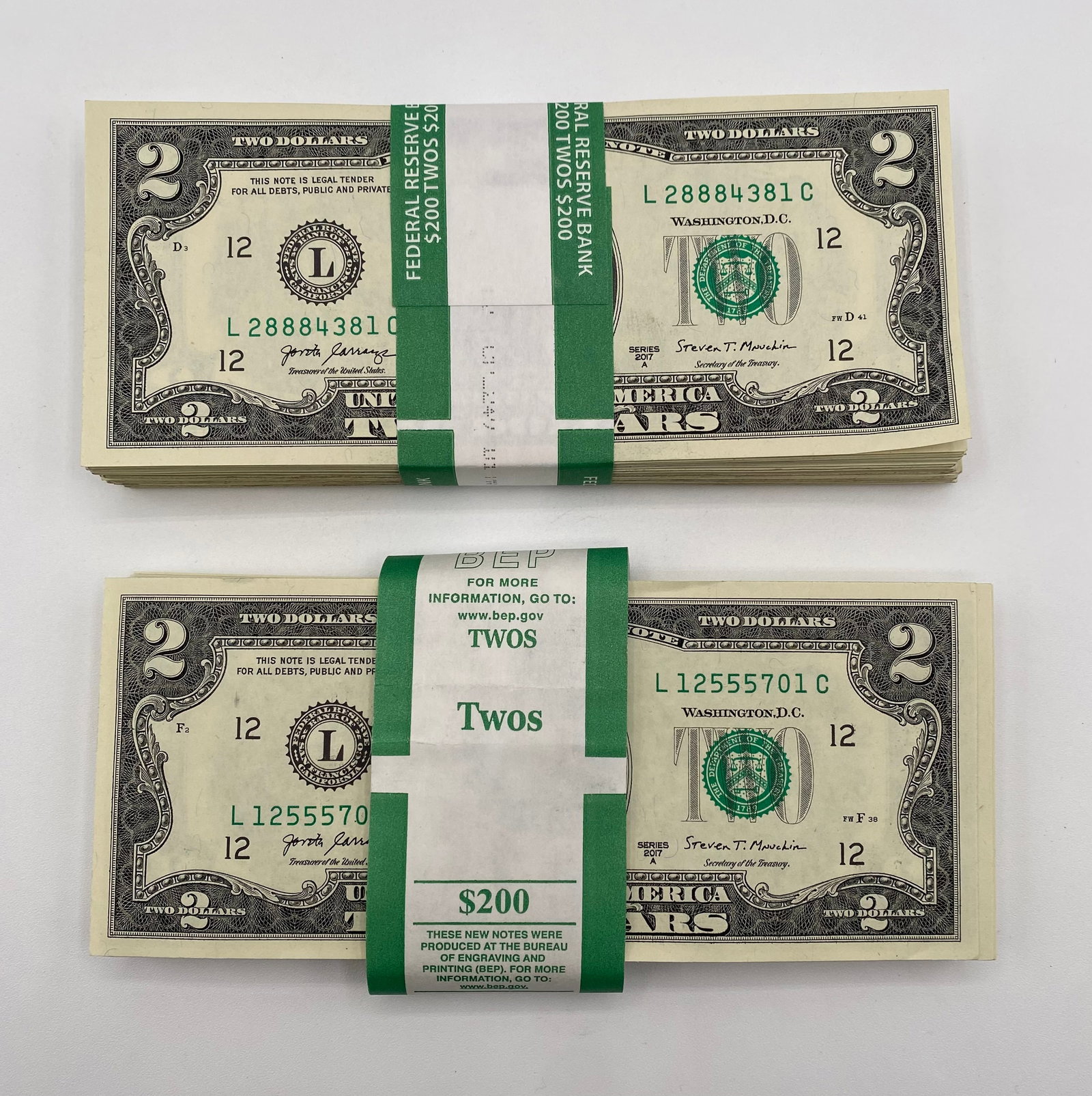 (2) Two Hundred Dollar Bills Bundle - 2