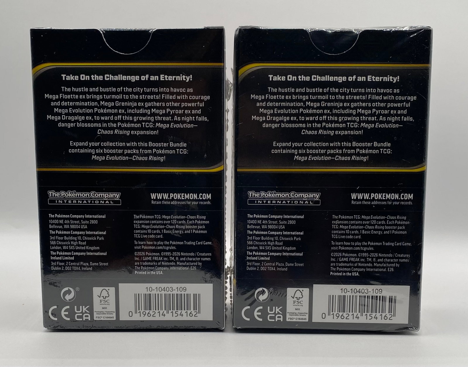 Pokémon TCG: Mega Evolution "Chaos Rising" Booster Bundles - Lot of 2 (Factory Sealed) - 2