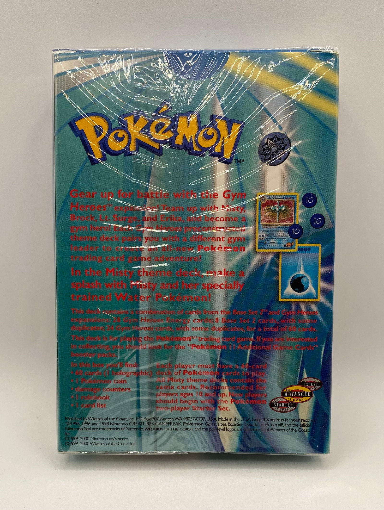 2000 Pokémon TCG Gym Heroes Misty Sealed Theme Deck - 2