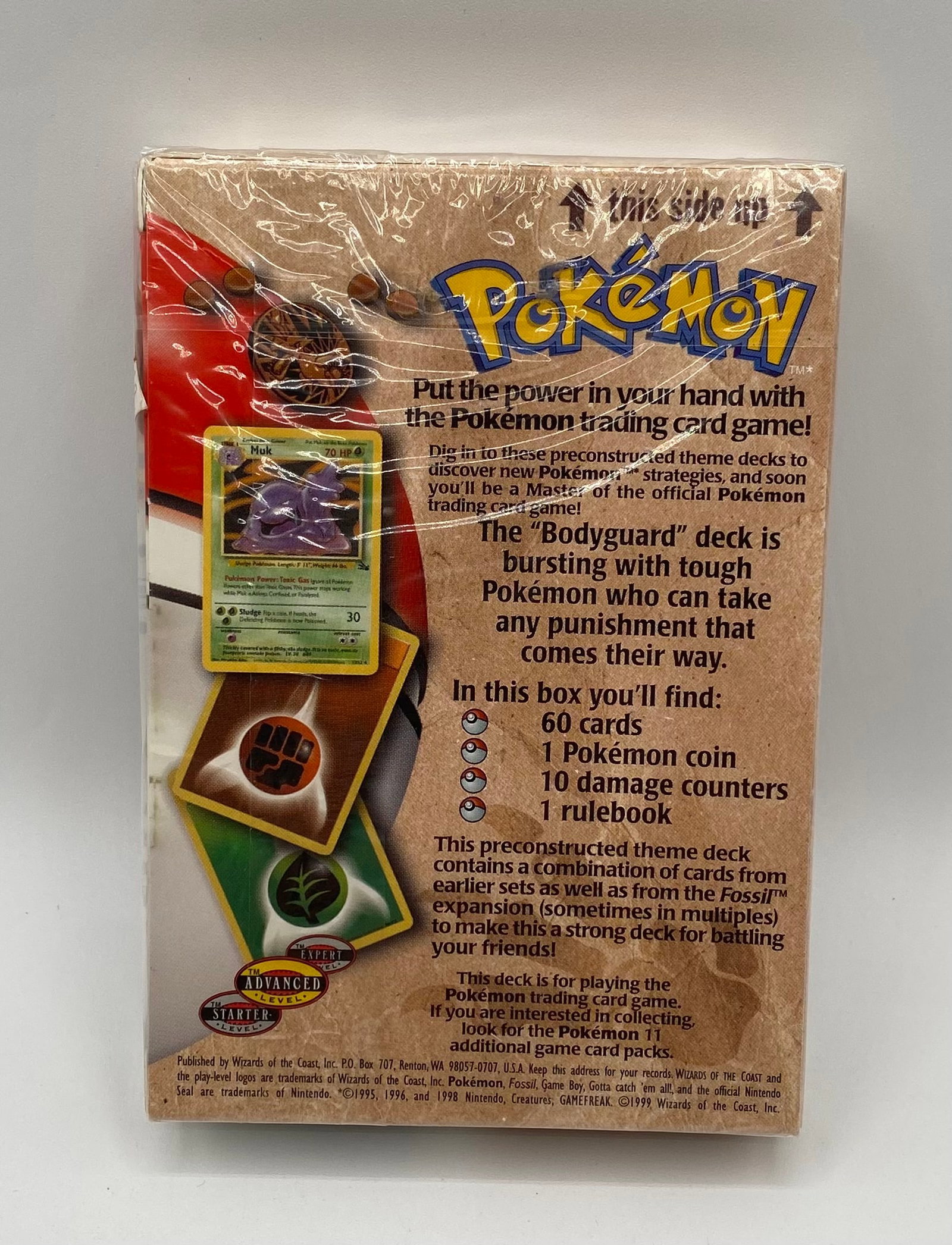 1999 Pokémon TCG Fossil BodyGuard Sealed Theme Deck - 2