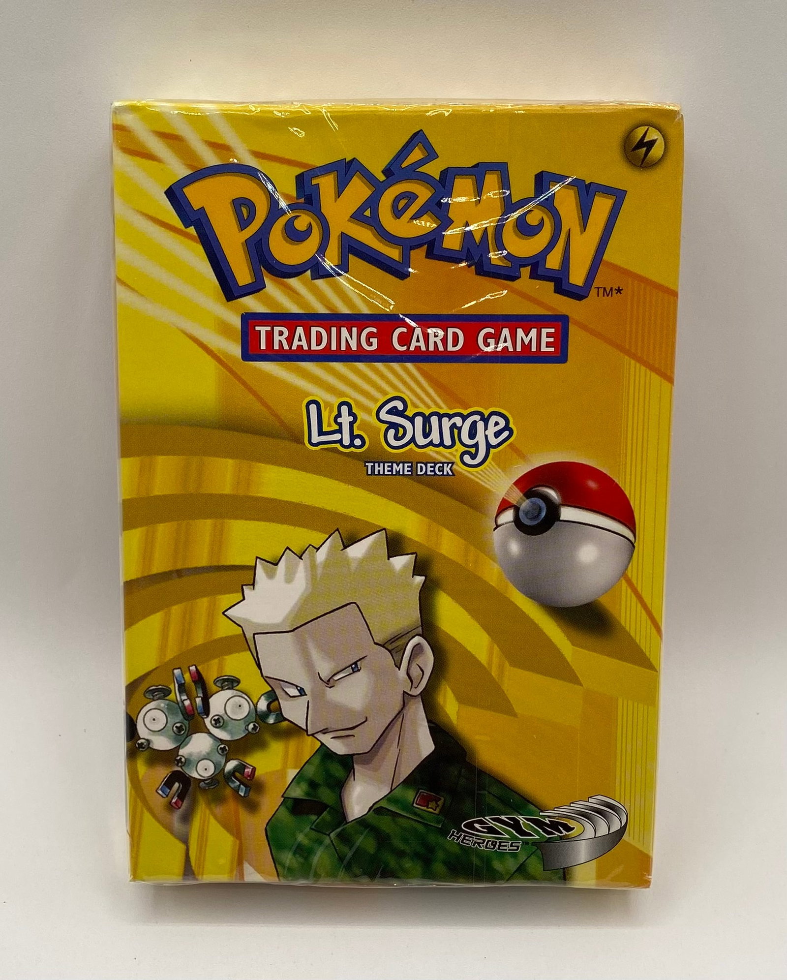 2000 Pokémon TCG Gym Heroes Lt. Surge Sealed Theme Deck (1 of 2)