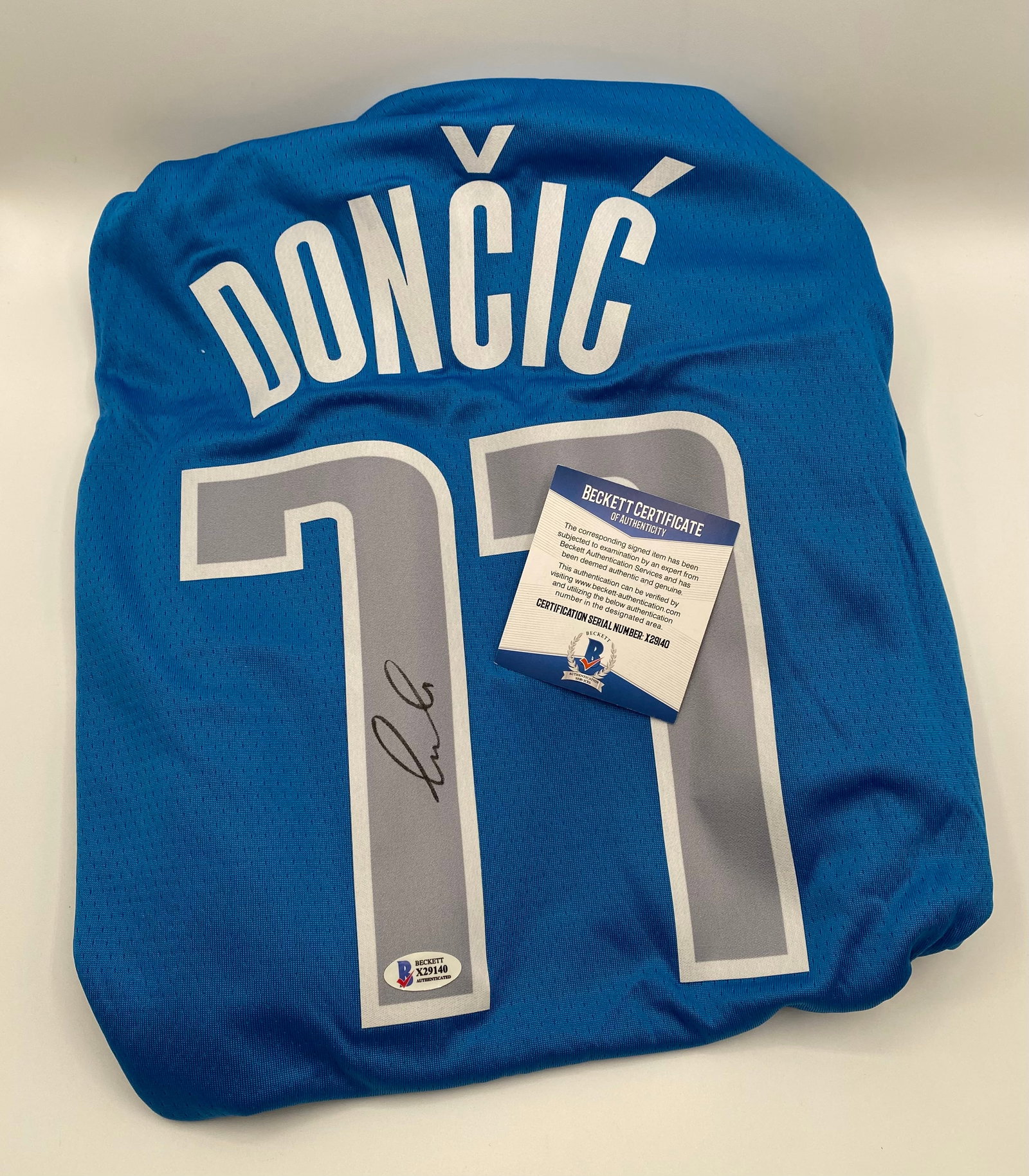 Luka Doncic Signed Dallas Mavericks Jersey (Beckett COA) - 2