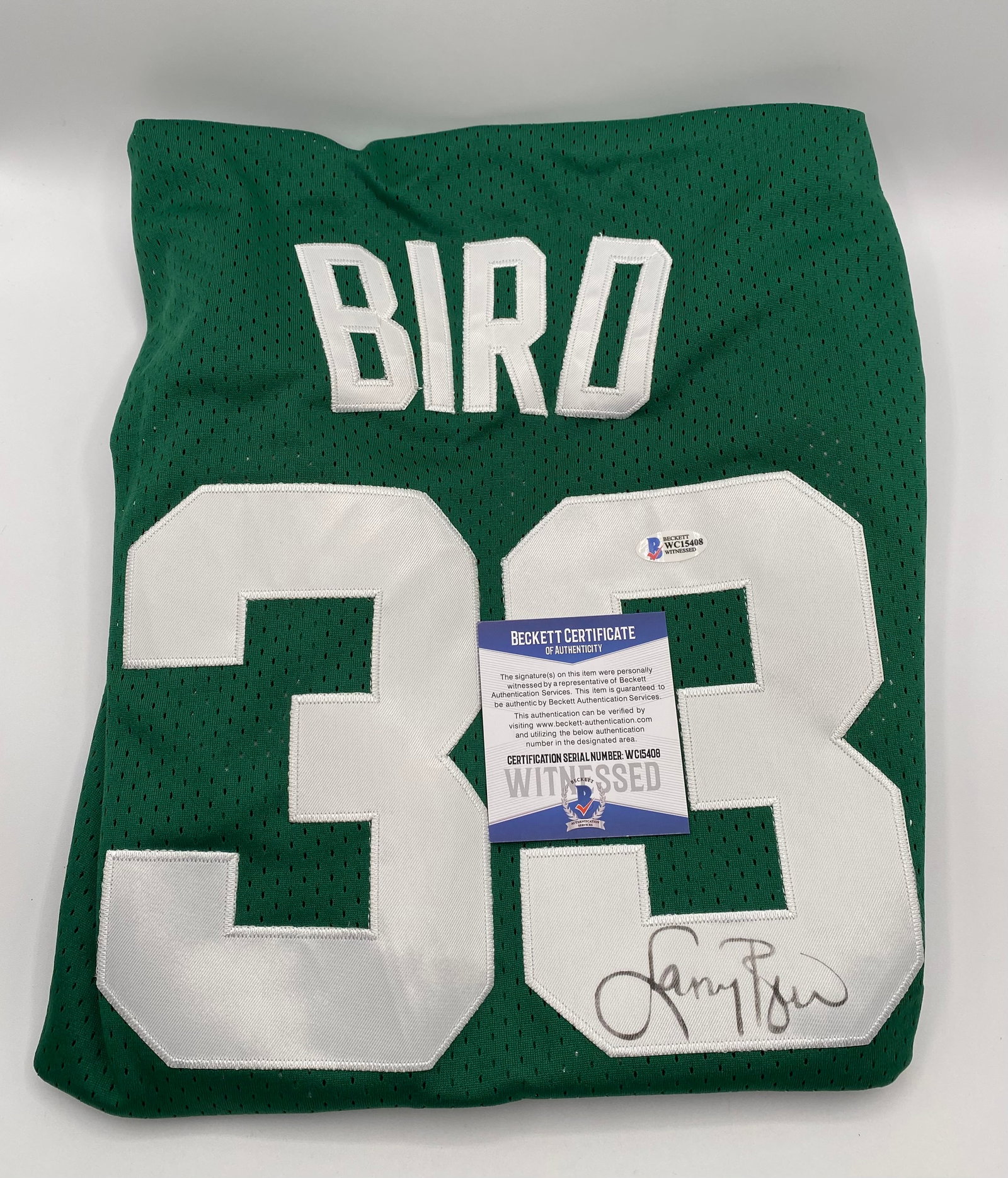 Larry Bird Signed Boston Celtics Jersey (Beckett COA) - 2