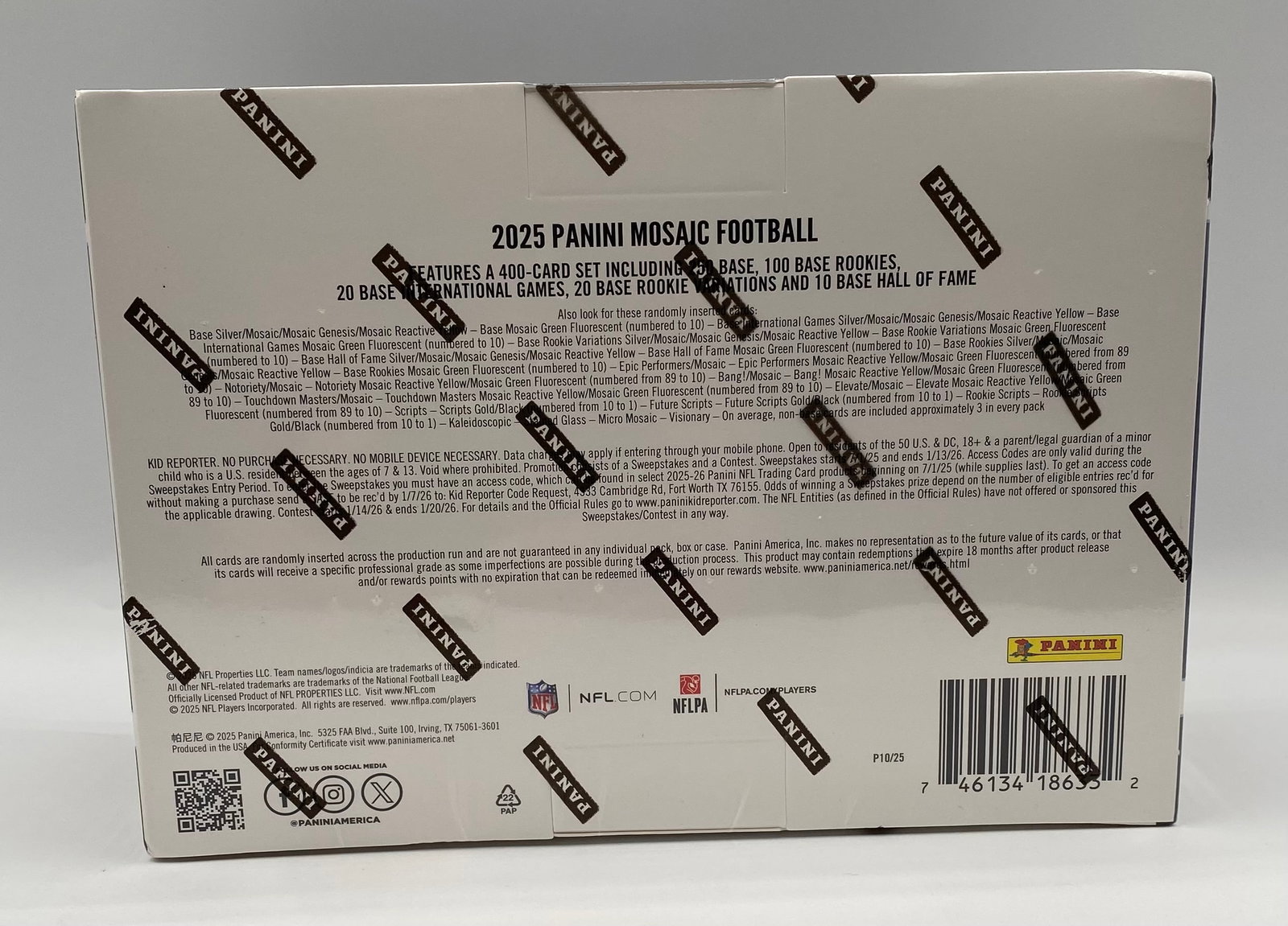 Factory Sealed 2025 Panini Mosaic Football Mega Box - Dak Prescott Cover - 2