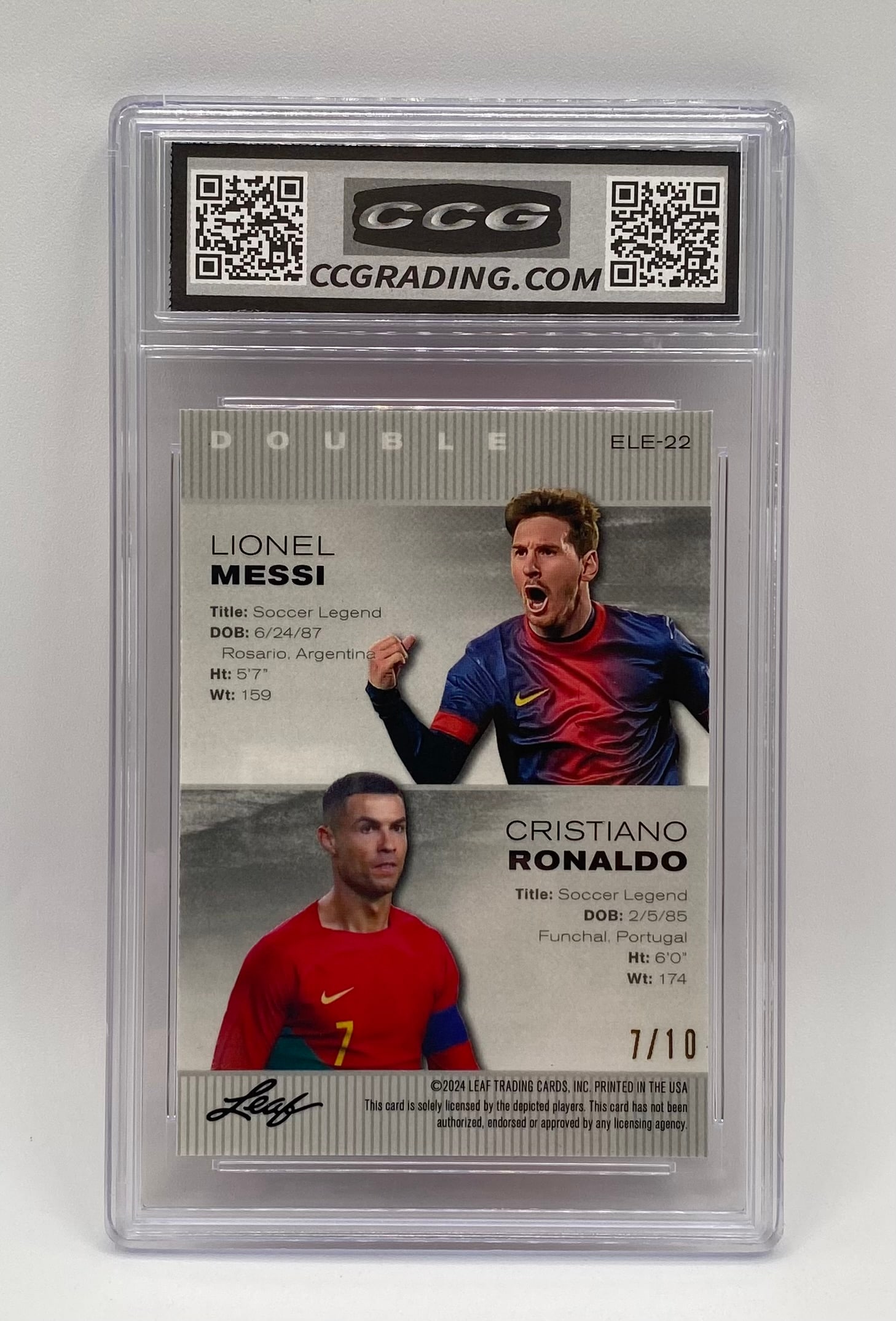 Lionel Messi & Cristiano Ronaldo Pink Laser Refractor /10 - 2