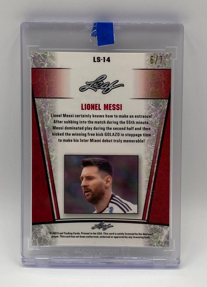 Lionel Messi Cracked Ice Refractor /7 - 2