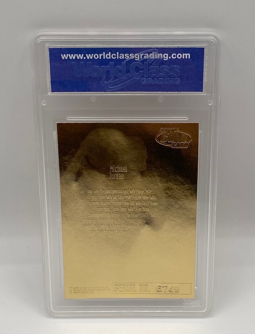 1996-97 Fleer Ultra Starring Role Michael Jordan 23KT Gold - WCG 10 Gem-MT - 2