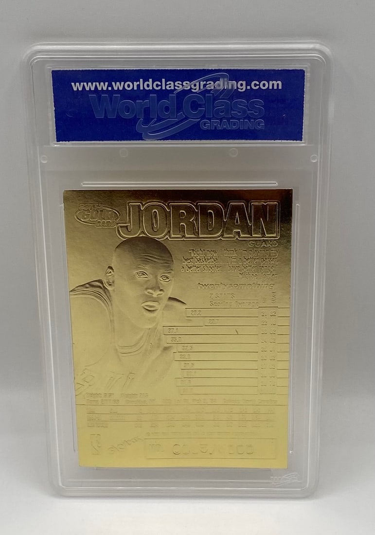 1997 SkyBox Z-Force Michael Jordan 23KT Gold Red Hologram /5000 - 2