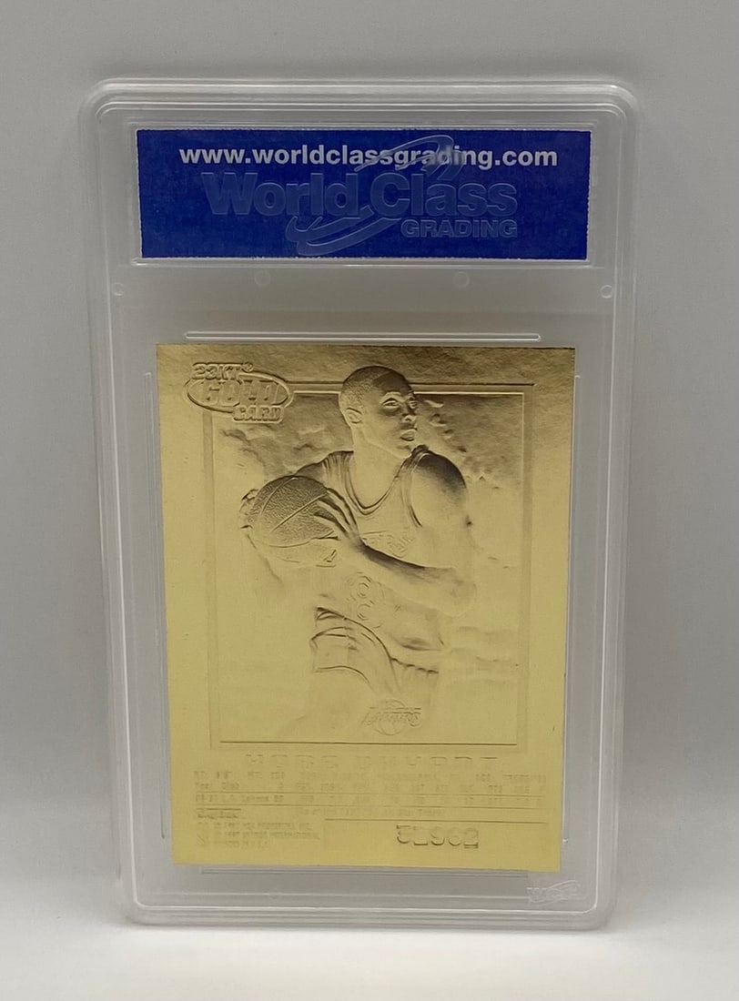 Kobe Bryant 1996-97 Skybox EX-2000 23kt Gold Rookie - Purple Signature (WCG 10) - 2