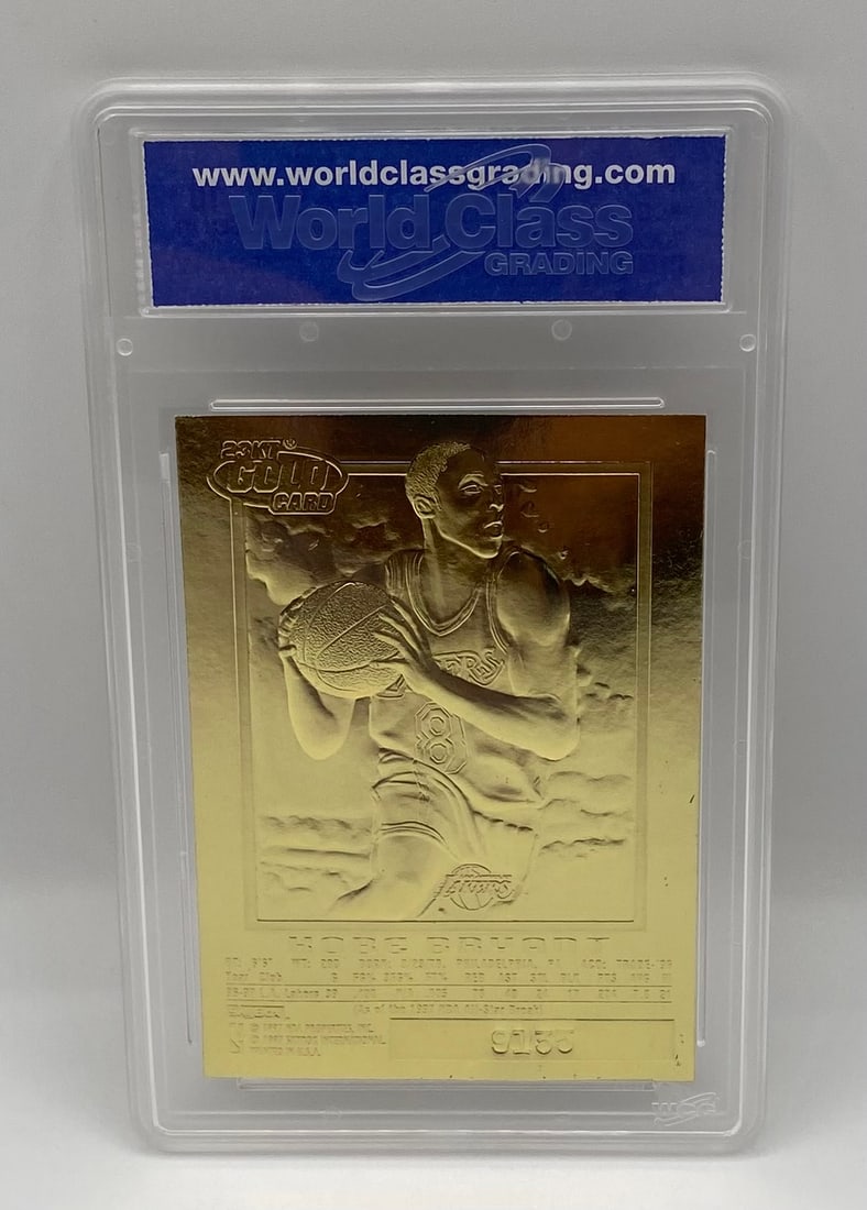 Kobe Bryant 1996-97 Skybox EX-2000 23kt Gold Rookie - Black Edition (WCG 10) - 2
