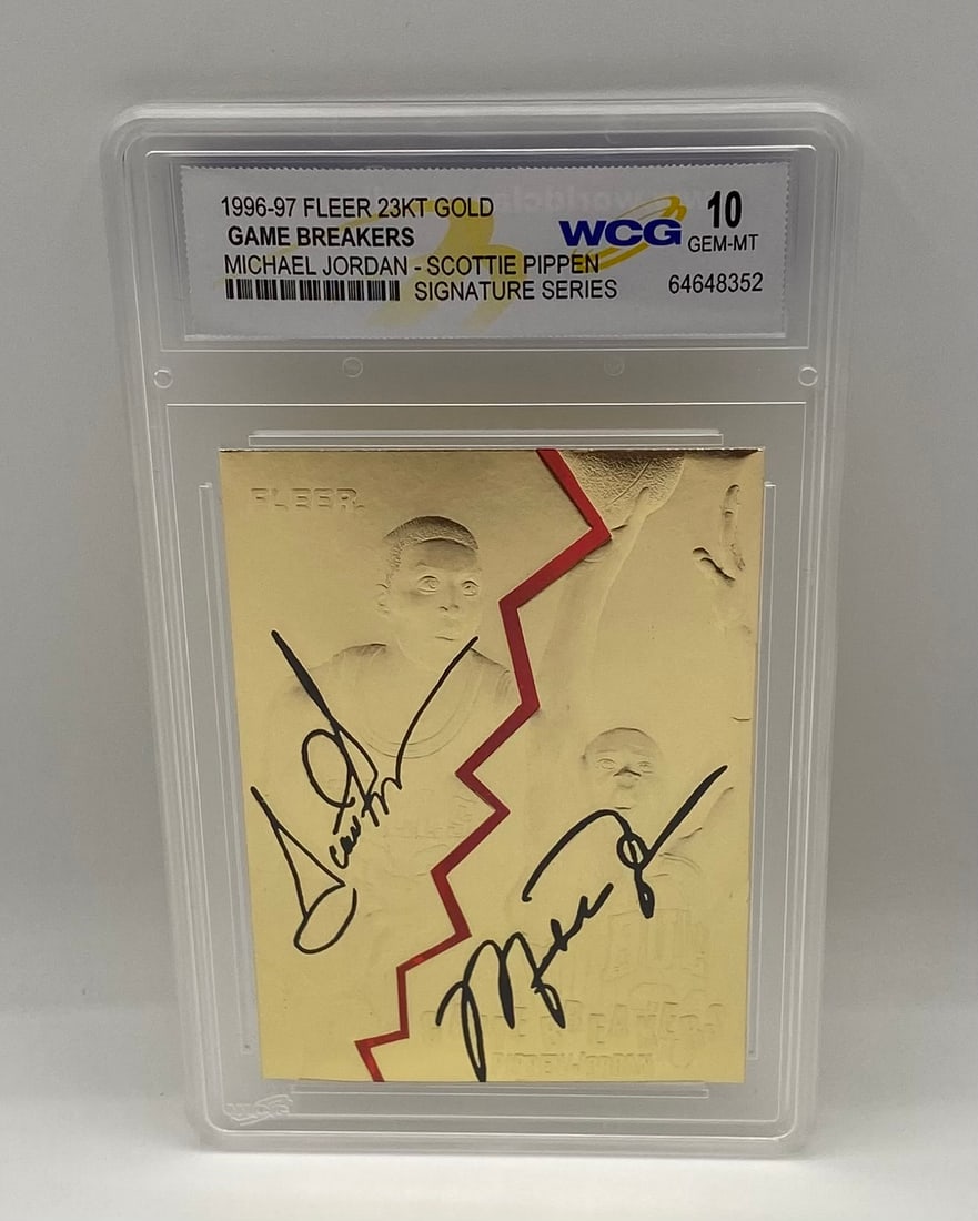 Michael Jordan & Scottie Pippen 1996-97 Fleer 23kt Gold Game Breakers (WCG 10) (1 of 2)