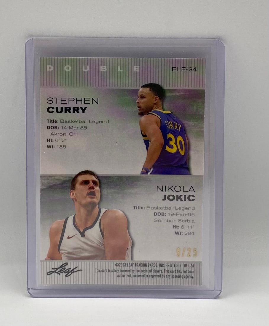 Stephen Curry & Nikola Jokic Double Foil Parallel /25 - 2