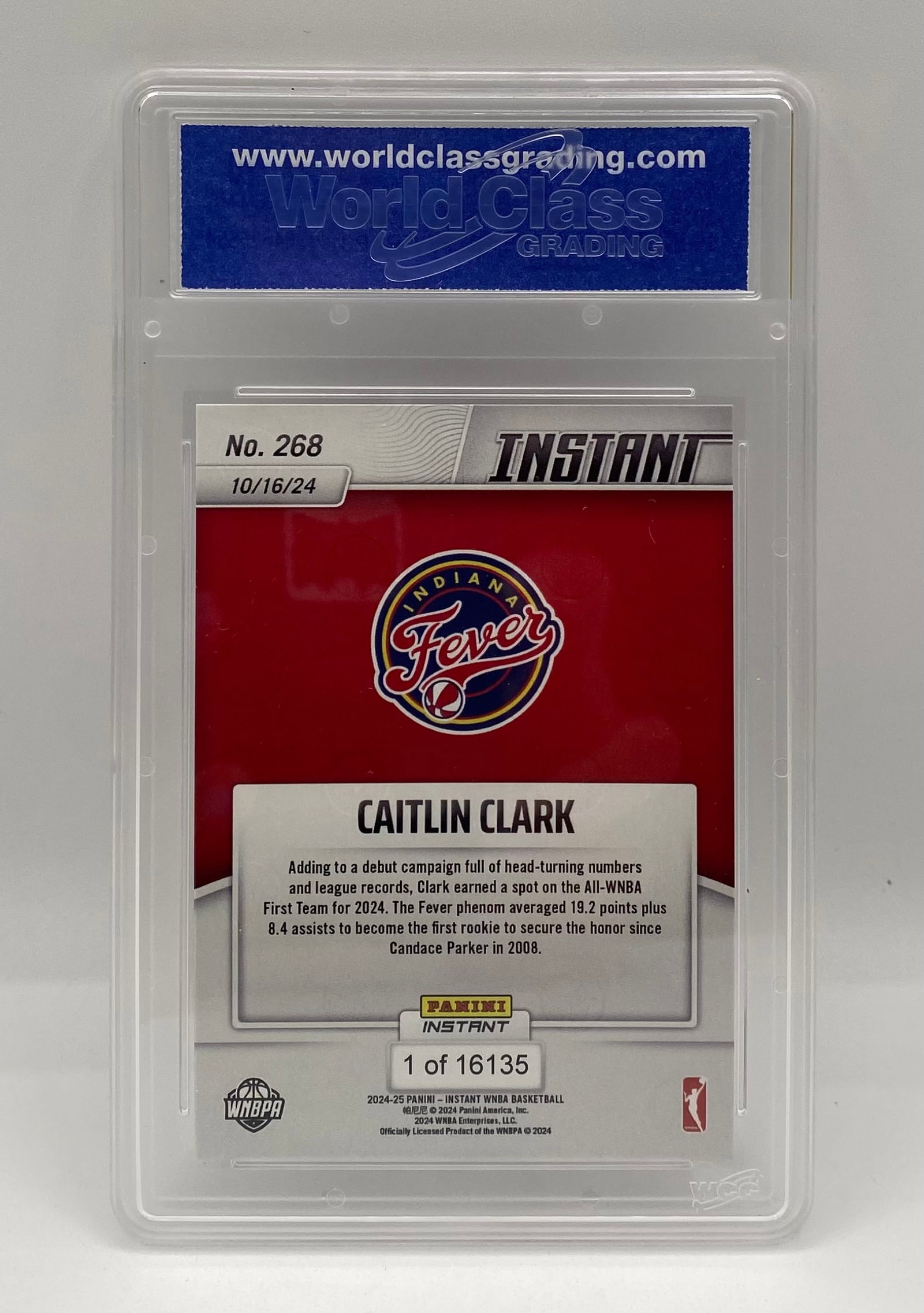 2024 Panini Instant Rookie Caitlin Clark Card - 2