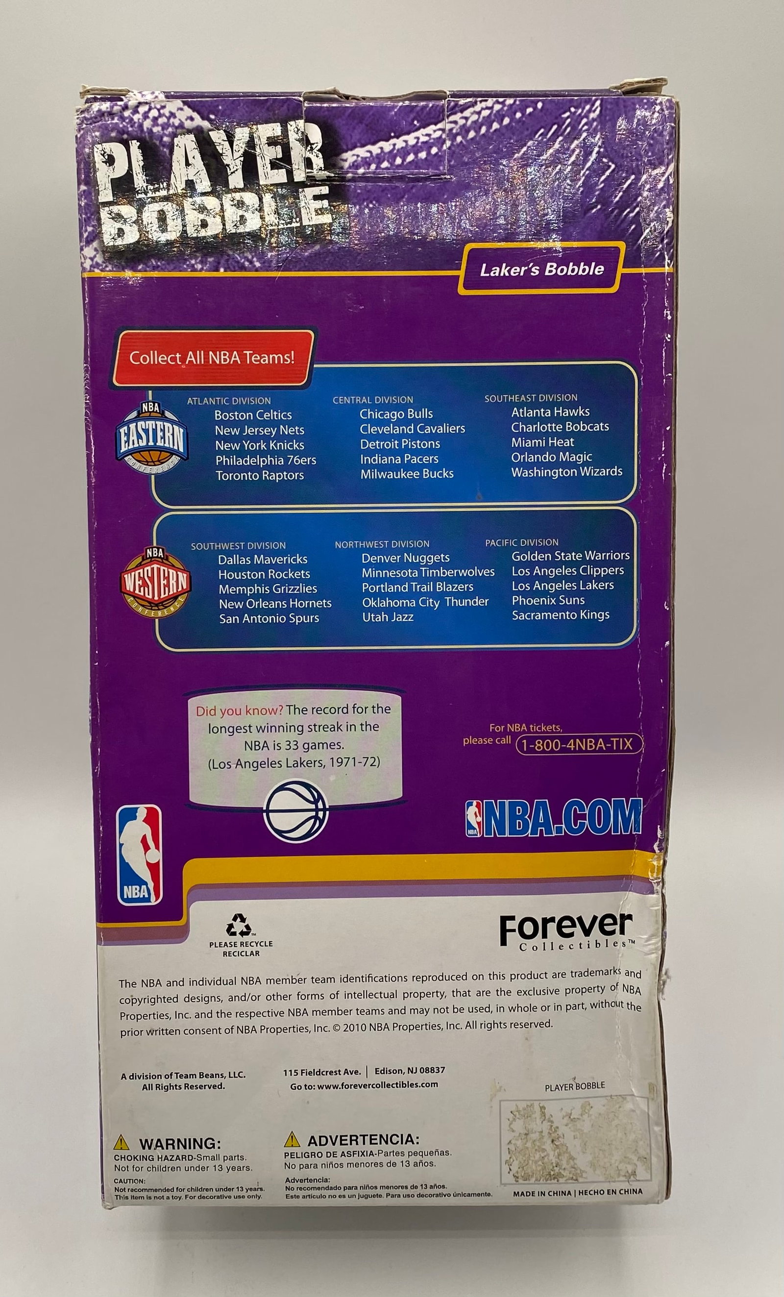 Kobe Bryant Team LA Exclusive Dual Trophy Bobblehead - Forever Collectibles /2000 - 2