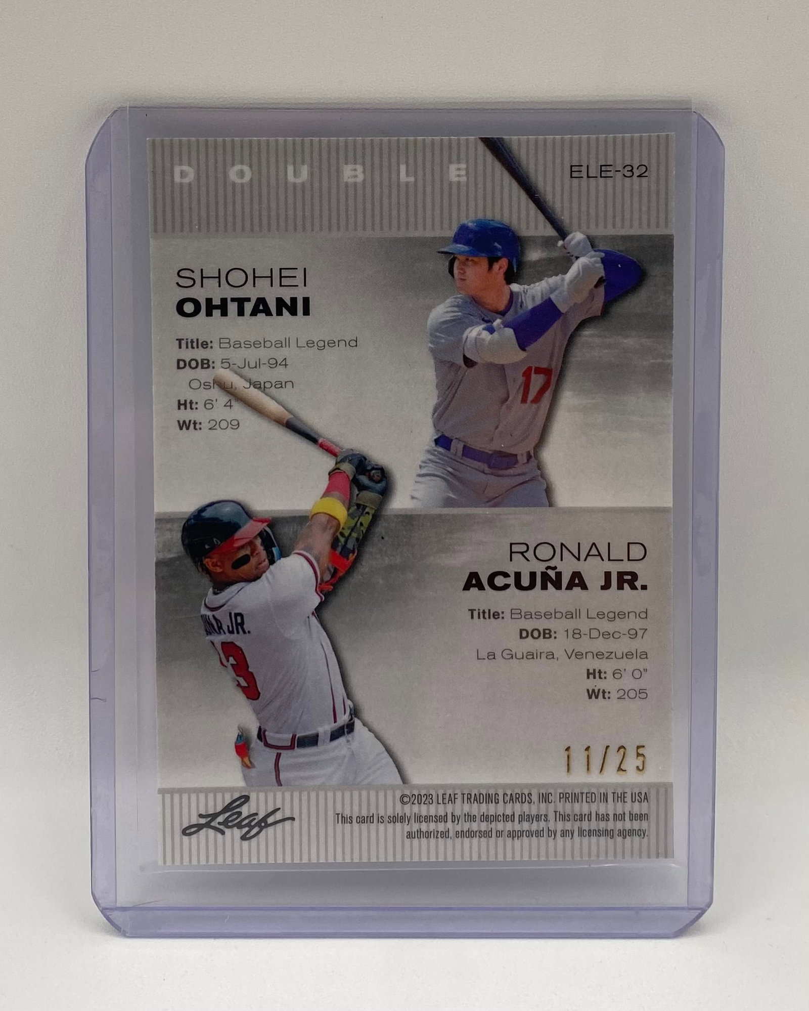 Shohei Ohtani & Ronald Acuna Jr. Refractor /25 - 2