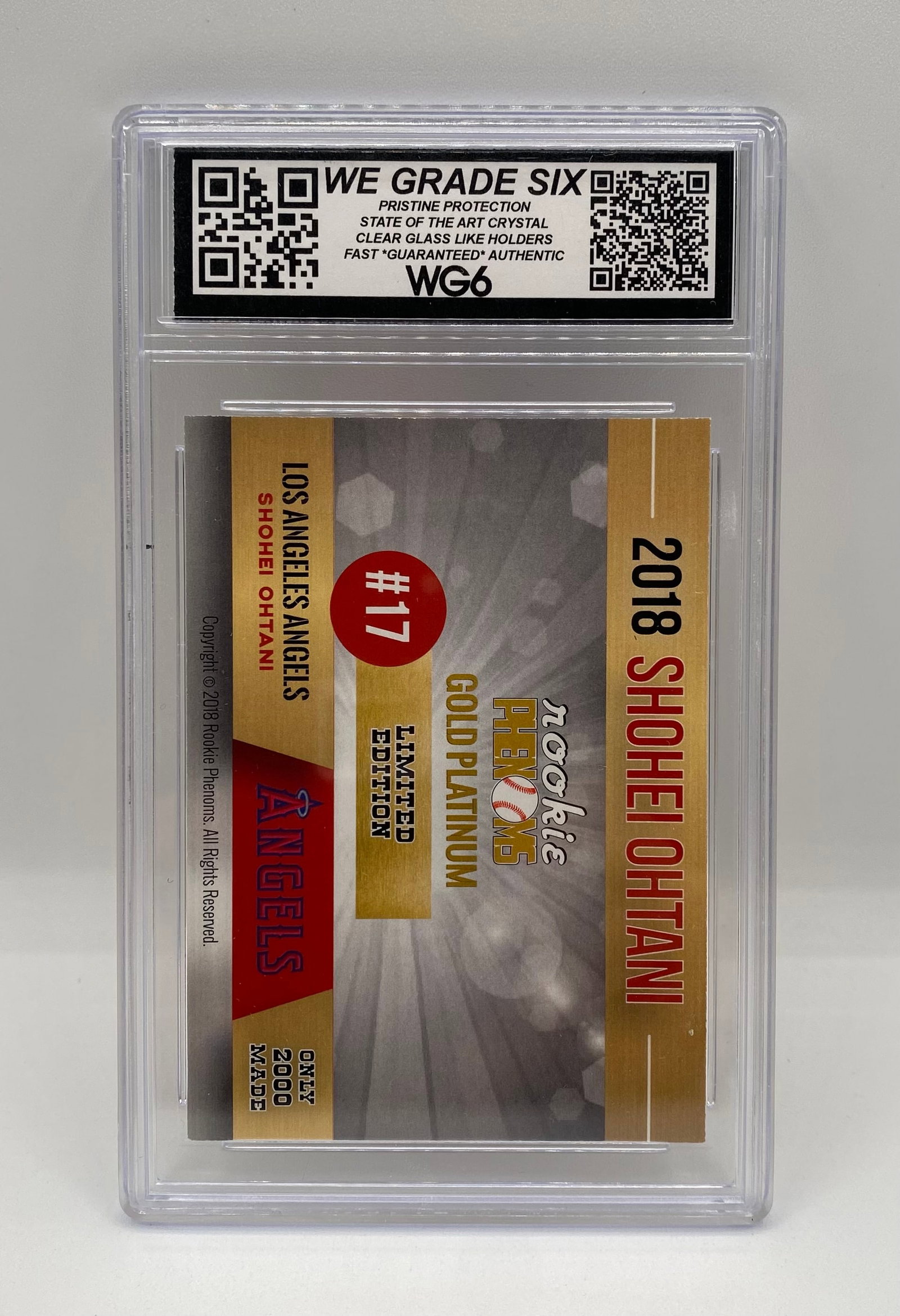 2018 Shohei Ohtani ACEO Batting/Pitching Gold Platinum - 2