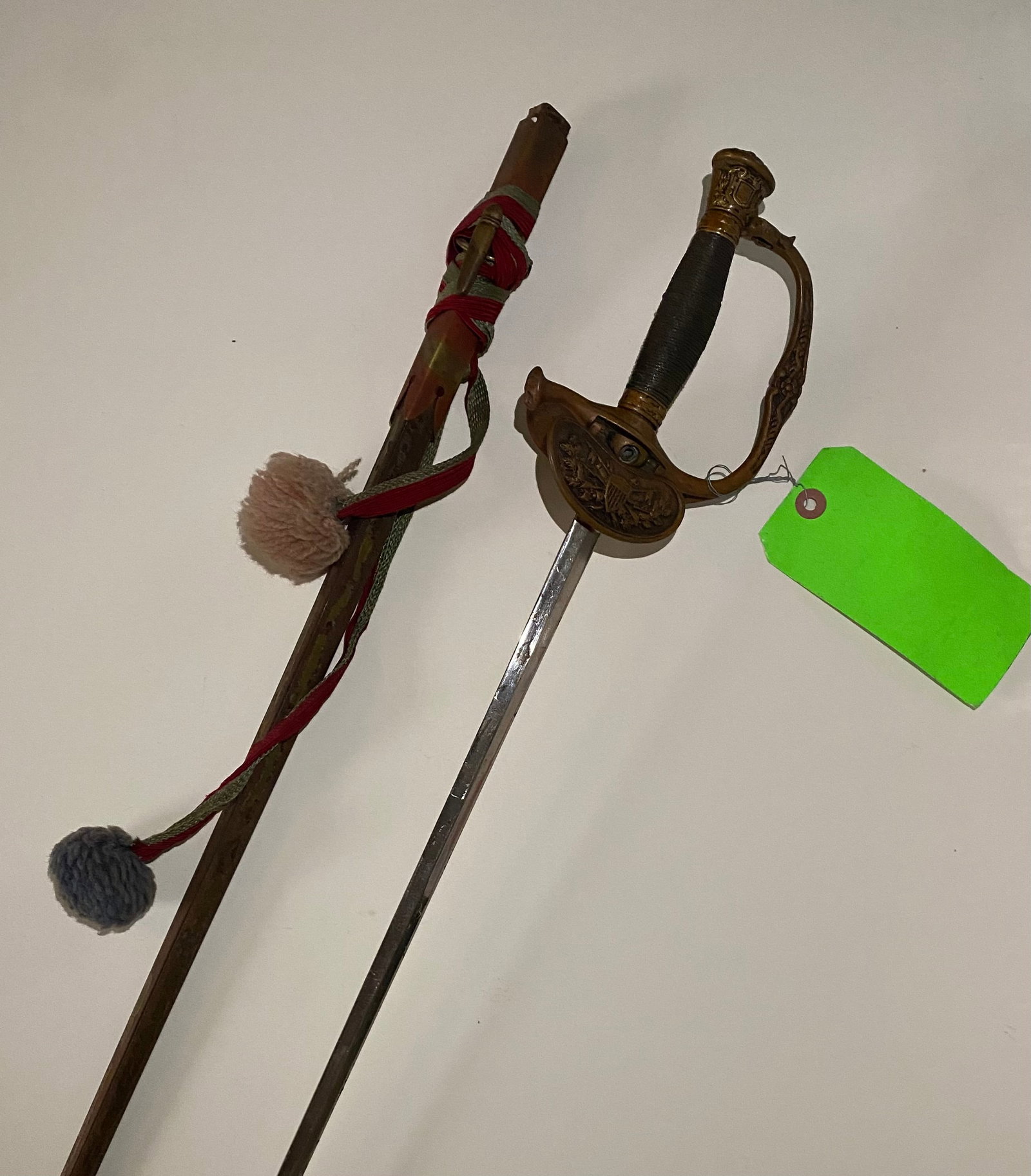 Antique US Model 1860 Staff & Field Officer's Sword with Scabbard & Tassels - 2