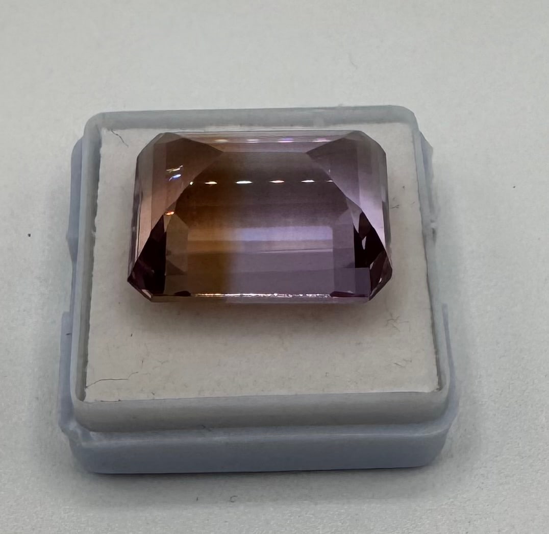 27.21 Cts Bi-Color Natural Octagon Step Cut Ametrine Gemstone - 2