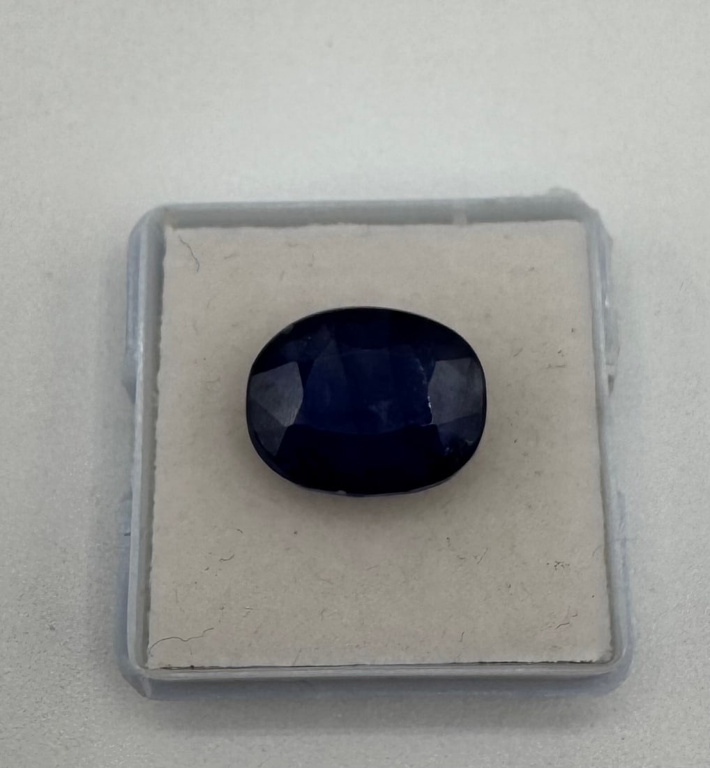 11.18 Cts Natural Oval Mixed Cut Blue Sapphire Gemstone - 2