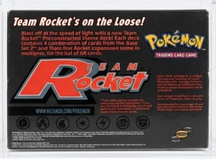 Sealed 1999-2000 Pokémon Team Rocket Theme Decks (8) With Case - 2