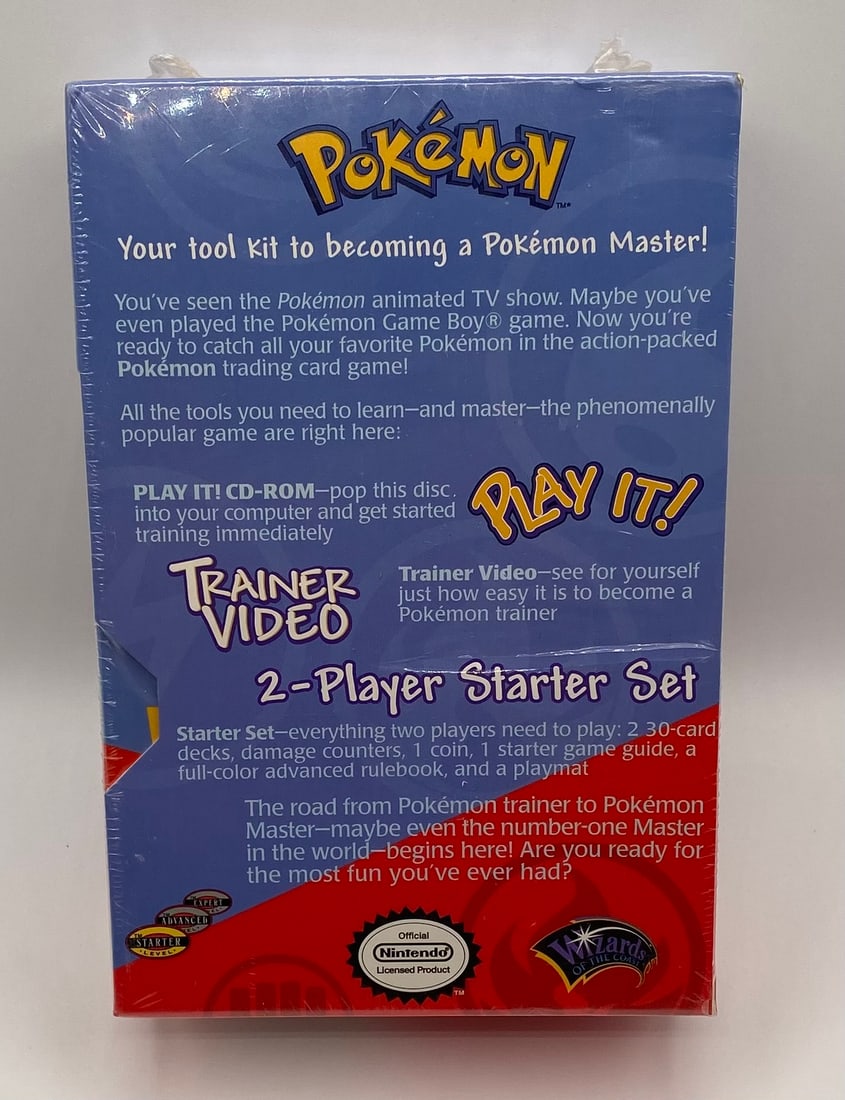 Sealed Pokemon 2-Player Starter Set Theme Deck , VHS & CD ROM - 2
