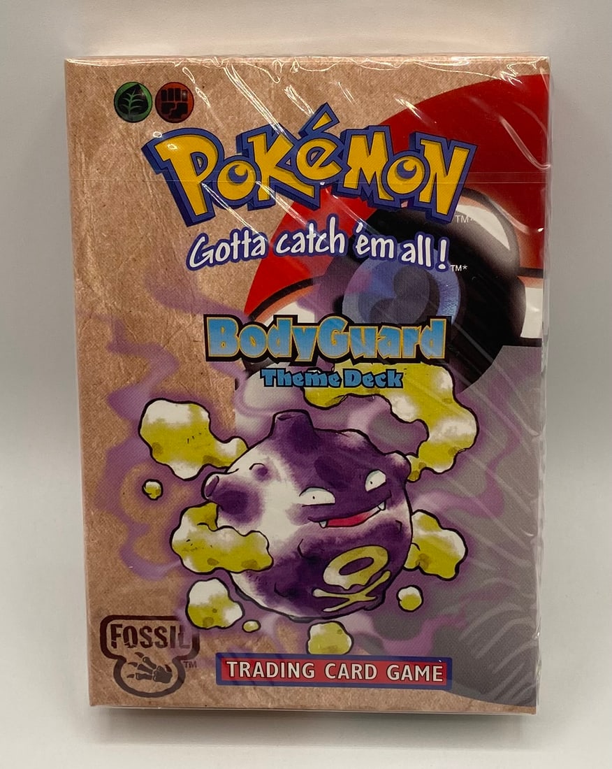 Sealed 1999 Pokemon BodyGuard Theme Deck: 1999 Pokémon TCG Fossil Expansion "BodyGuard" Theme Deck - Factory Sealed