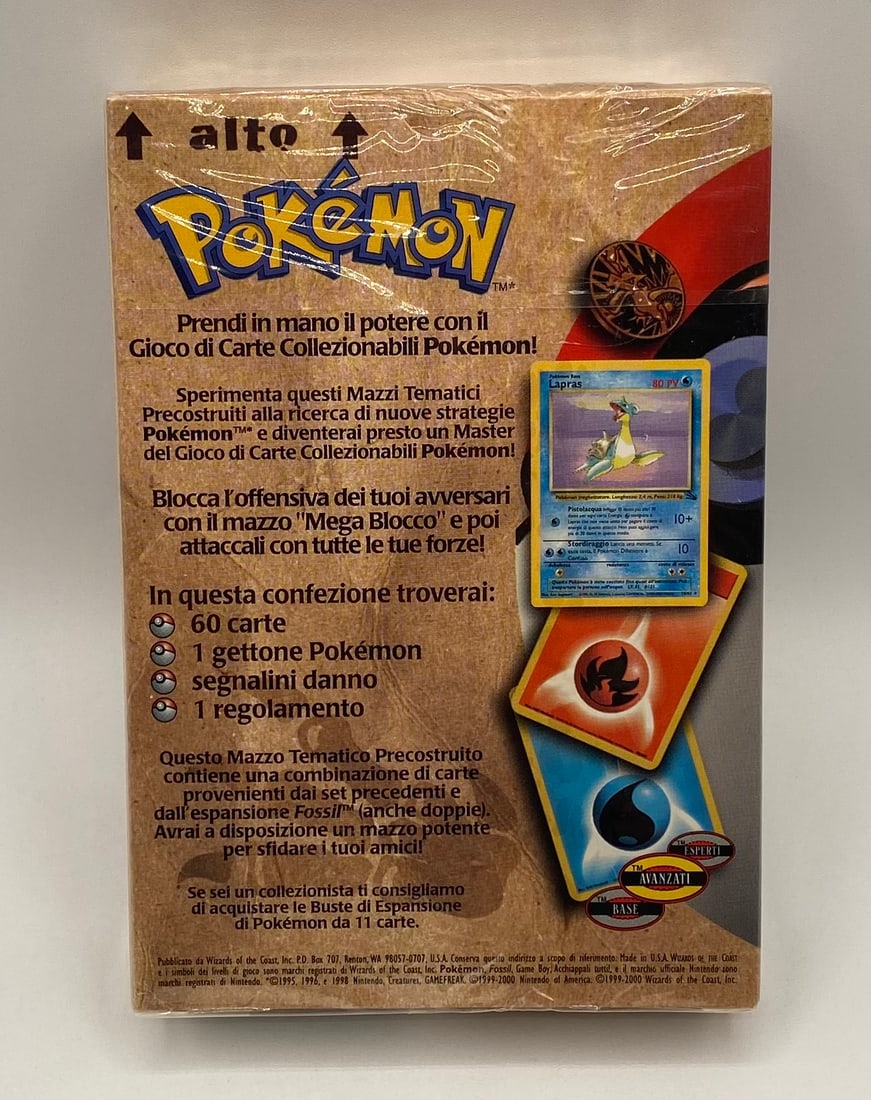 Rare Italy Sealed 1999 Pokemon Lock Down Deck - 2