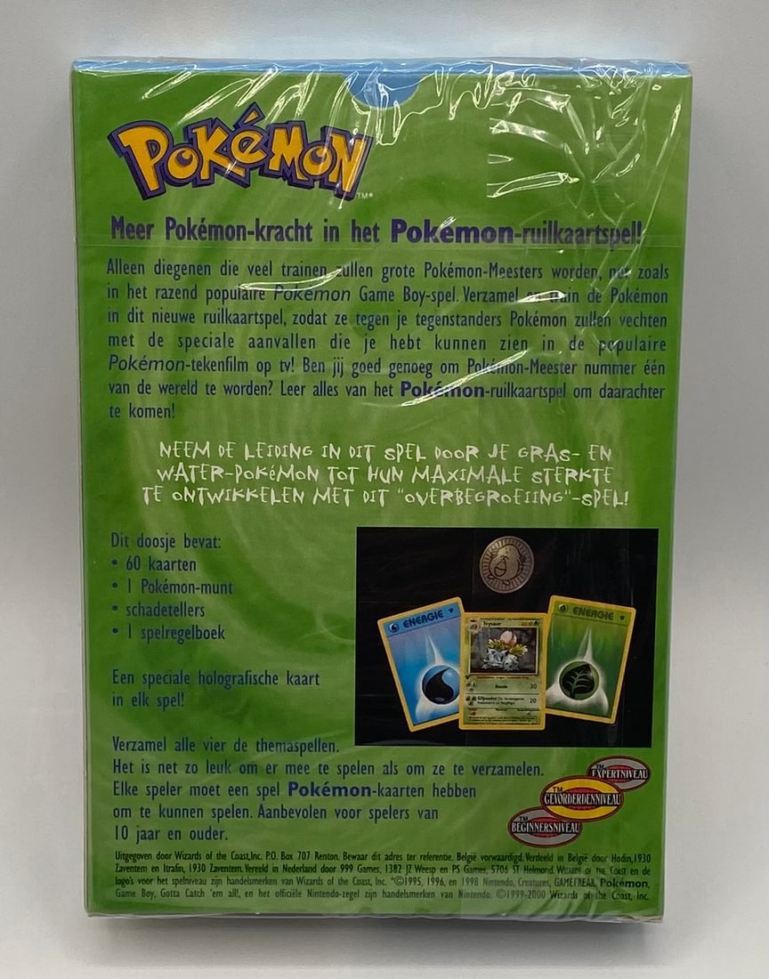 Rare Dutch Sealed 1999 2000 Pokemon Overgrowth Theme Deck - 2