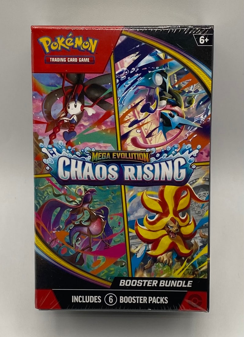 Pokémon TCG: Mega Evolution - Chaos Rising Sealed 6-Pack Booster Bundle: Pokémon TCG: Mega Evolution - Chaos Rising Sealed 6-Pack Booster Bundle