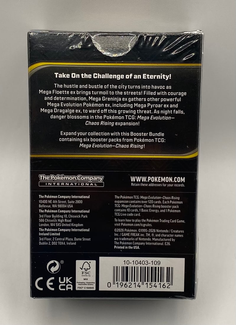 Pokémon TCG: Mega Evolution - Chaos Rising Sealed 6-Pack Booster Bundle - 2