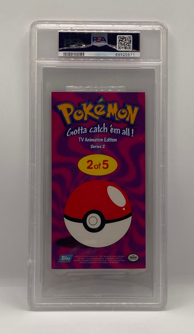 2000 Topps Pokemon TV Series Signed by Jason Paige PSA /DNA - 2