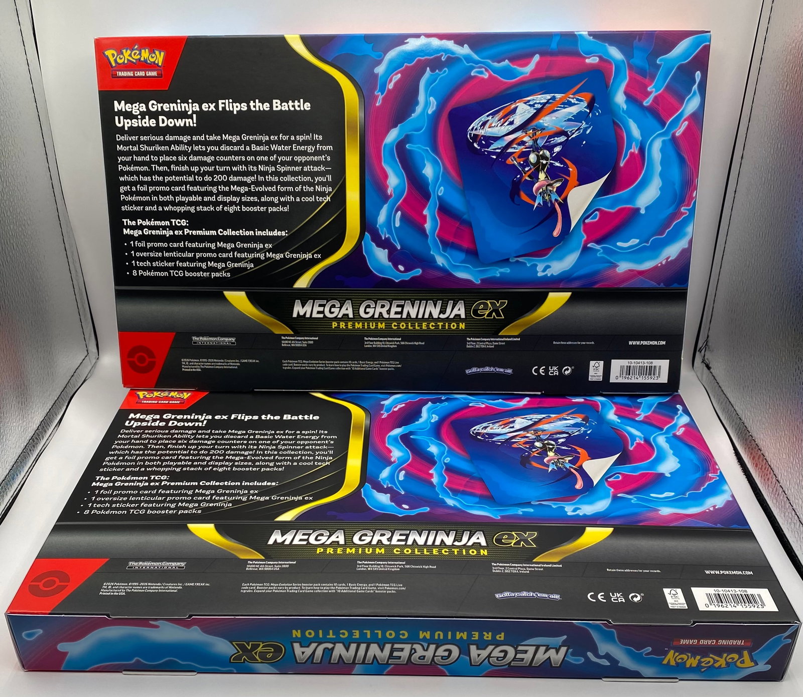(2) Two Pokémon TCG: Mega Greninja ex Premium Collection Boxes - 2