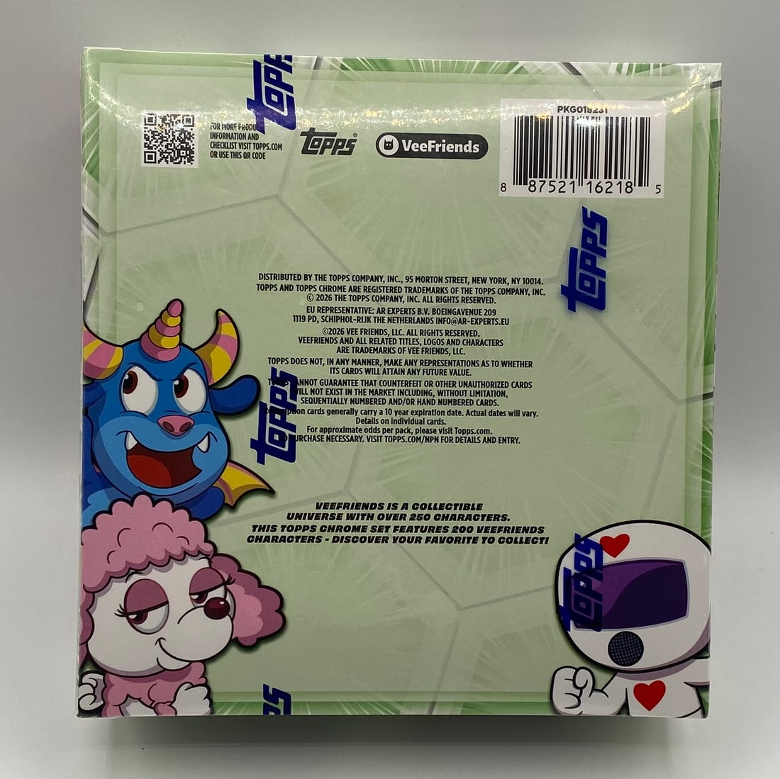 2026 Topps Chrome VeeFriends Trading Card Hobby Box - Sealed, Exclusive X-Fractors - 2