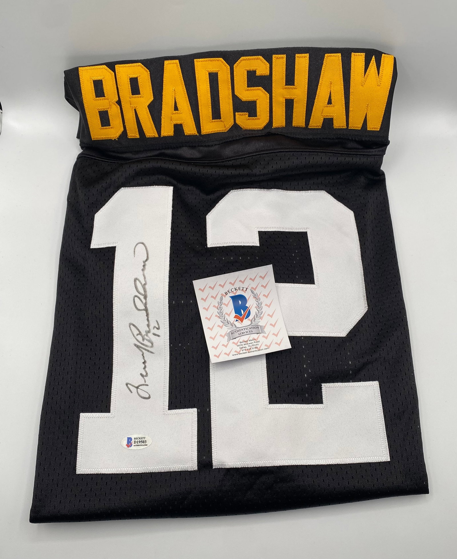 Terry Bradshaw Signed Pittsburgh Steelers Jersey (Beckett COA) - 2