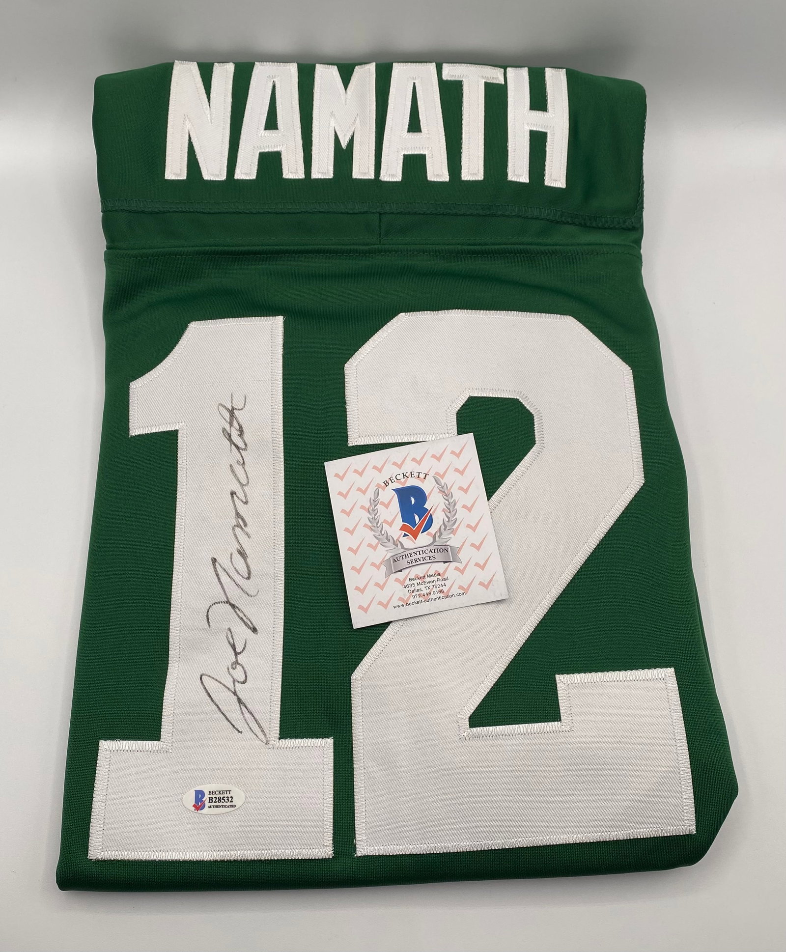 Joe Namath Signed New York Jets Jersey (Beckett COA) - 2