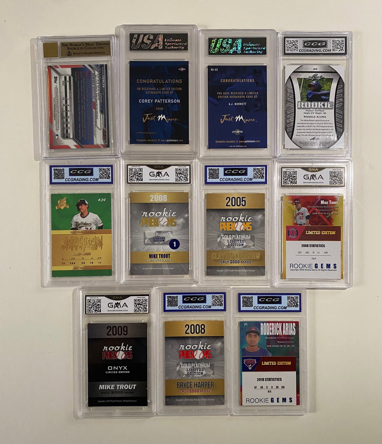 Baseball Cards Mike Trout, Clayton Kershaw, Bryce Harper, Ronald Acuña Jr. & More - 2
