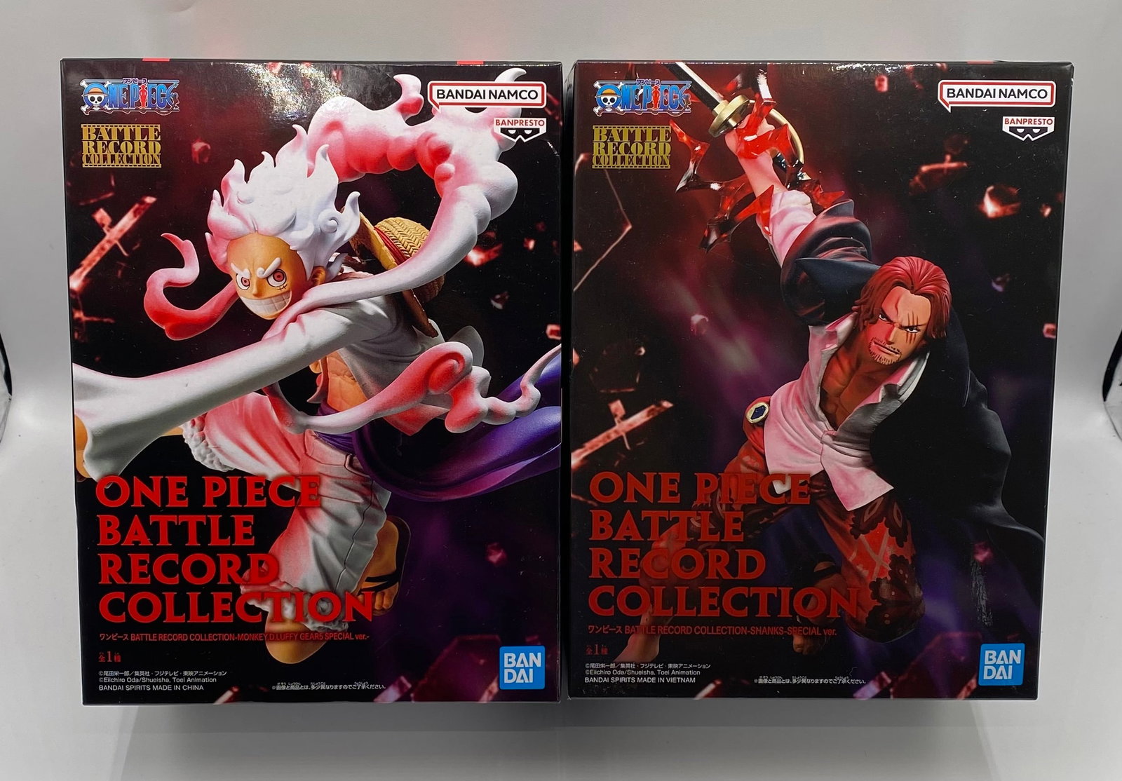 2x One Piece Banpresto Figures - Gear 5 Luffy & Shanks Special Ver: 2x One Piece Banpresto Figures - Gear 5 Luffy & Shanks Special Ver. (NIB)