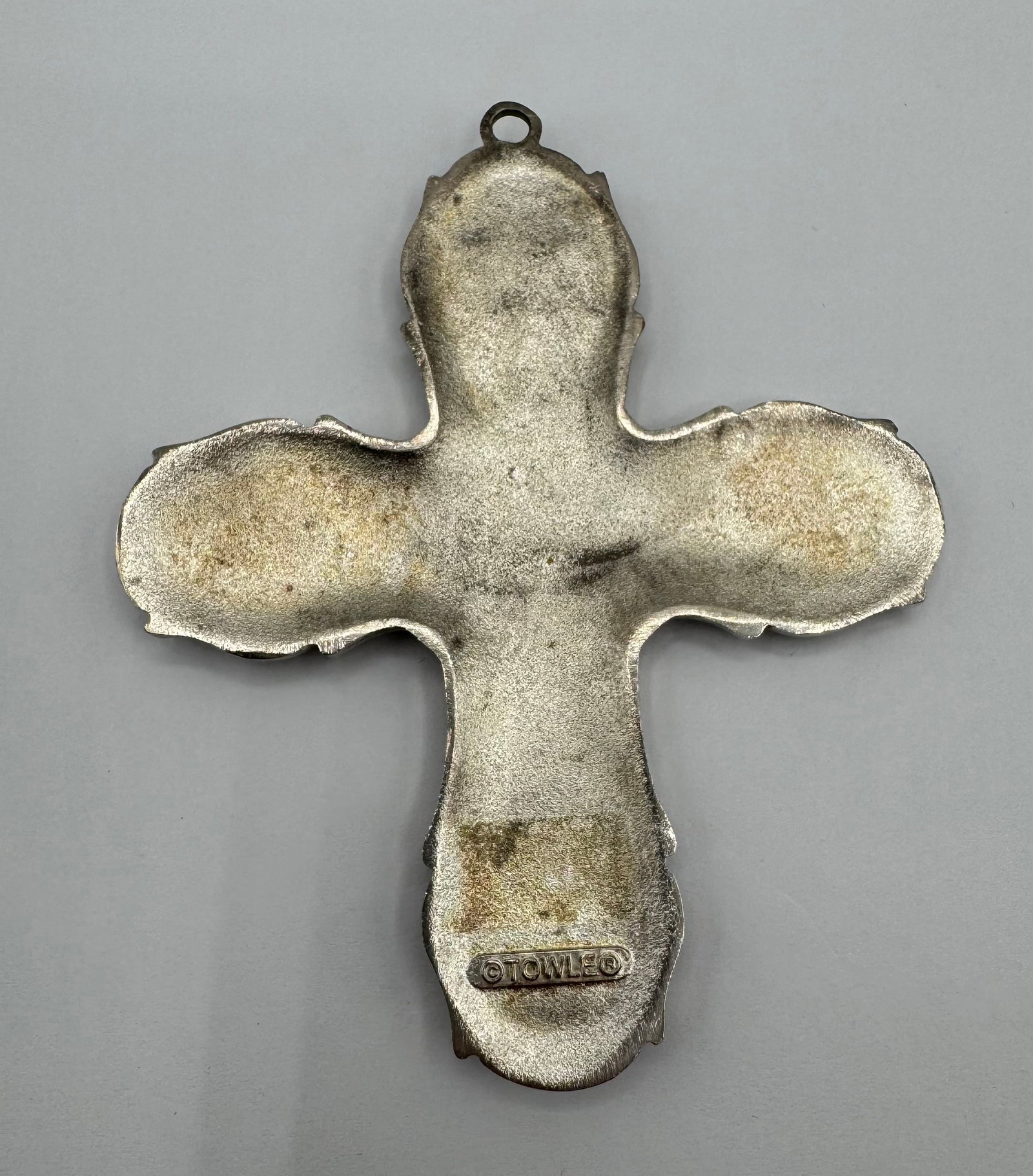 Vintage Towle Ornate Jeweled Cross Ornament / Pendant - 2
